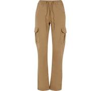 Urban Classics Ladies High Waist Twill Cargo Pants Union Beige Taille: L | Pantalons Cargo Outlet | Femme | Marron