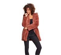 Urban Classics Ladies Hooded Teddy Coat Parkas, darkrose, XS Femme
