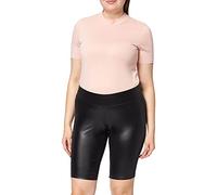 Urban Classics Ladies Imitation Leather Cycle Shorts Yoga, Noir, XS Femme