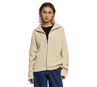 Urban Classics Ladies Knitted Zip Cardigan, Sand, 5XL Femme