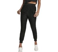 Urban Classics Ladies - Lace Jersey Jog Pantalon noir