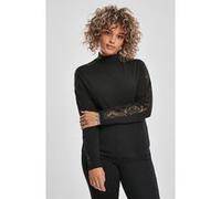 Urban Classics Ladies Lace Striped Ls Black Taille: XS | Manches longues Outlet | Femme | Le Noir