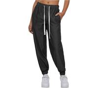 Urban Classics Ladies Light Denim Jogpants, Pantalons Femme, Black,