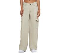 Jeans cargo femme Urban Classics Blanc 30