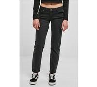 Urban Classics Ladies Low Waist Straight Denim Pants Black Washed Taille: 30 | Jeans slim Outlet | Femme | Bleu
