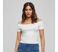 Urban Classics Ladies Off Shoulder Rib Tee Femme T-Shirts & Polos Blanc Taille L Vêtements