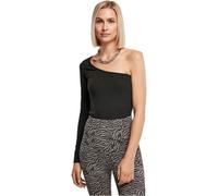 Urban Classics Ladies Organic Asymmetric One Sleeve Body Maillot Gainant, Noir, XS Femme