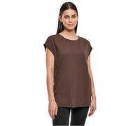 Urban Classics Ladies Organic Extended Shoulder Tee T-Shirt, Marron, L Femme