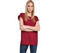 Urban Classics Ladies Organic Extended Shoulder Tee T-Shirt, Burgundy, S Femme