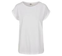 Urban Classics Ladies Organic Extended Shoulder Tee T-Shirt, White, 5XL Femme