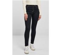 Urban Classics Ladies Organic High Waist Skinny Jeans Darkblue Raw Taille: 26 | Pantalons skinny Outlet | Femme | Bleu