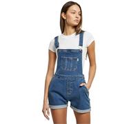 Urban Classics Ladies Organic Short Dungaree T-Shirt, Clearblue Washed, XS Femme