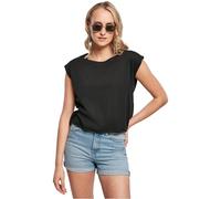 Urban Classics Ladies Organic Short Tee T-Shirt, Noir, S Femme