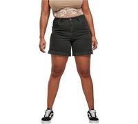 Urban Classics Ladies Organic Stretch Denim 5 Pocket Shorts Jean, Black Washed, 26 Femme