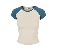 Urban Classics Ladies Organic Stretch Short Retro Baseball Tee T-Shirt Femme