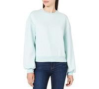 Urban Classics Ladies Oversized Color Crewneck Sweater, Aqua Melange, XXL Femme