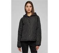 Urban Classics Ladies Oversized Diamond Quilted Hooded Jacket noir - 5XL