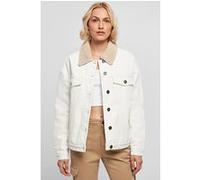 Urban Classics Ladies Oversized Sherpa Denim Jacket Offwhite Raw Taille: XL | Vestes en jeans Outlet | Femme | Bleu