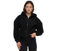 Urban Classics Ladies Oversized Sherpa Zip Hoody, Sweatshirt à Capuche Femme, Black,