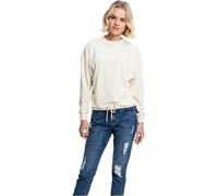 Urban Classics Ladies Oversized Velvet Crew Sweater, Beige (Sable 208), L Femme