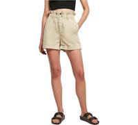 Urban Classics Ladies Paperbag Shorts, softseagrass, 30 Femme