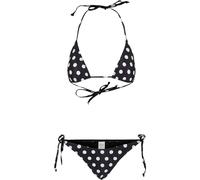 Urban Classics Ladies Pattern Bikini Ensemble, Pois Noirs, S Femme