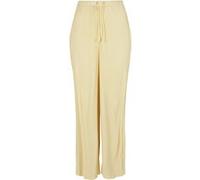 Urban Classics Ladies Plisse Pants Softyellow Taille: S | Pantalons droits Outlet | Femme | Jaune