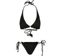 Urban Classics Ladies Rib Babylock Triangle Bikini Black Taille: M | Bikinis Outlet | Femme | Le Noir