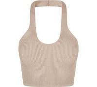 Urban Classics Ladies Rib Knit Crossed Neckholder Top Lighttaupe Taille: XXL | Débardeurs Outlet | Femme |