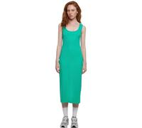 Urban Classics Robe longue côtelée femme Vert Taille M 95% coton, 5% élasthanne