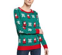 Urban Classics Ladies - Santa Christmas Sweater vert