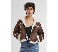 Urban Classics Ladies Shearling Jacket brown/whitesand - L