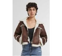 Urban Classics Ladies Shearling Jacket Brown/whitesand Taille: L | Vestes courtes Outlet | Femme | Marron