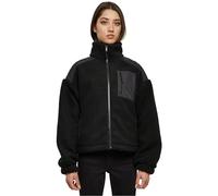 Urban Classics Ladies Sherpa Mix Jacket, Jacket Femme, Black,