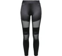 Legging femme - Urban Classics - Shiny Tech Mesh - Noir - Fitness - Imperméable