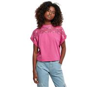Urban Classics Ladies Short Oversized Lace Tee T-Shirt, Pink, S aux Femmes