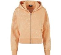 Urban Classics Ladies Short Oversized Towel Washed Zip Hoody Pale Orange Taille: L | Cardigans Outlet | Femme | Orange