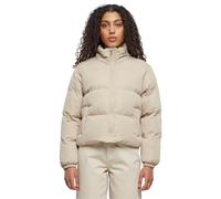 Urban Classics Ladies Short Peached Puffer Jacket, Wetsand, L Femme