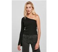 Urban Classics Ladies Short Rib Knit One Sleeve Sweater Black Taille: XL | Outlet | Femme | Le Noir