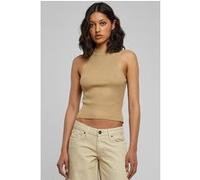 Urban Classics Ladies Short Rib Knit Turtleneck Top Unionbeige Taille: XL | Débardeurs Outlet | Femme |