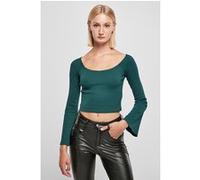 Urban Classics Ladies Short Rib Wide V-neck Longsleeve Jasper Taille: XL | Manches longues Outlet | Femme |