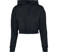 Urban Classics Ladies Short Terry Hoody Sweatshirt à Capuche, Noir, L Femme