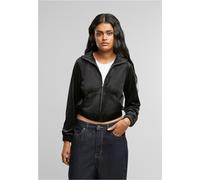 Urban Classics Ladies Short Velvet Track Jacket black - XL