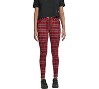 Urban Classics Ladies Skinny Tartan Pants Pantalon, Multicolore (Red/Blk 00200), 34 (Taille Fabricant: 32) Femme