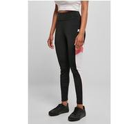 Urban Classics Ladies Starter Highwaist Sports Leggings Blk/wht/pnkgrpfrt Taille: XS | Leggings de sport Outlet | Femme |