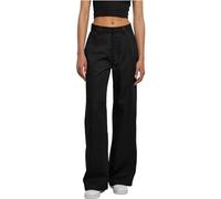 Urban Classics Ladies Straight Leg Workwear Pants Pantalons, Black, W27 Femme