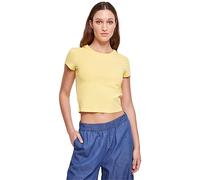 Urban Classics Ladies Stretch Jersey Cropped Tee, T-Shirt Femme, Vintagesun,
