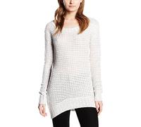 Urban Classics Ladies Sweat Long Wideneck Femme Pull tricoté Blanc cassé XS