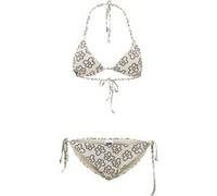Urban Classics Ladies Triangle Pattern Bikini Blackflower Taille: S | Bikinis Outlet | Femme | Le Noir