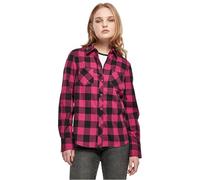 Urban Classics – Chemisier Turnup Checked Flanell Femme – Rose/Noir – Taille L